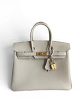 Birkin 25cm Togo Leather Handbag - Gold hardware