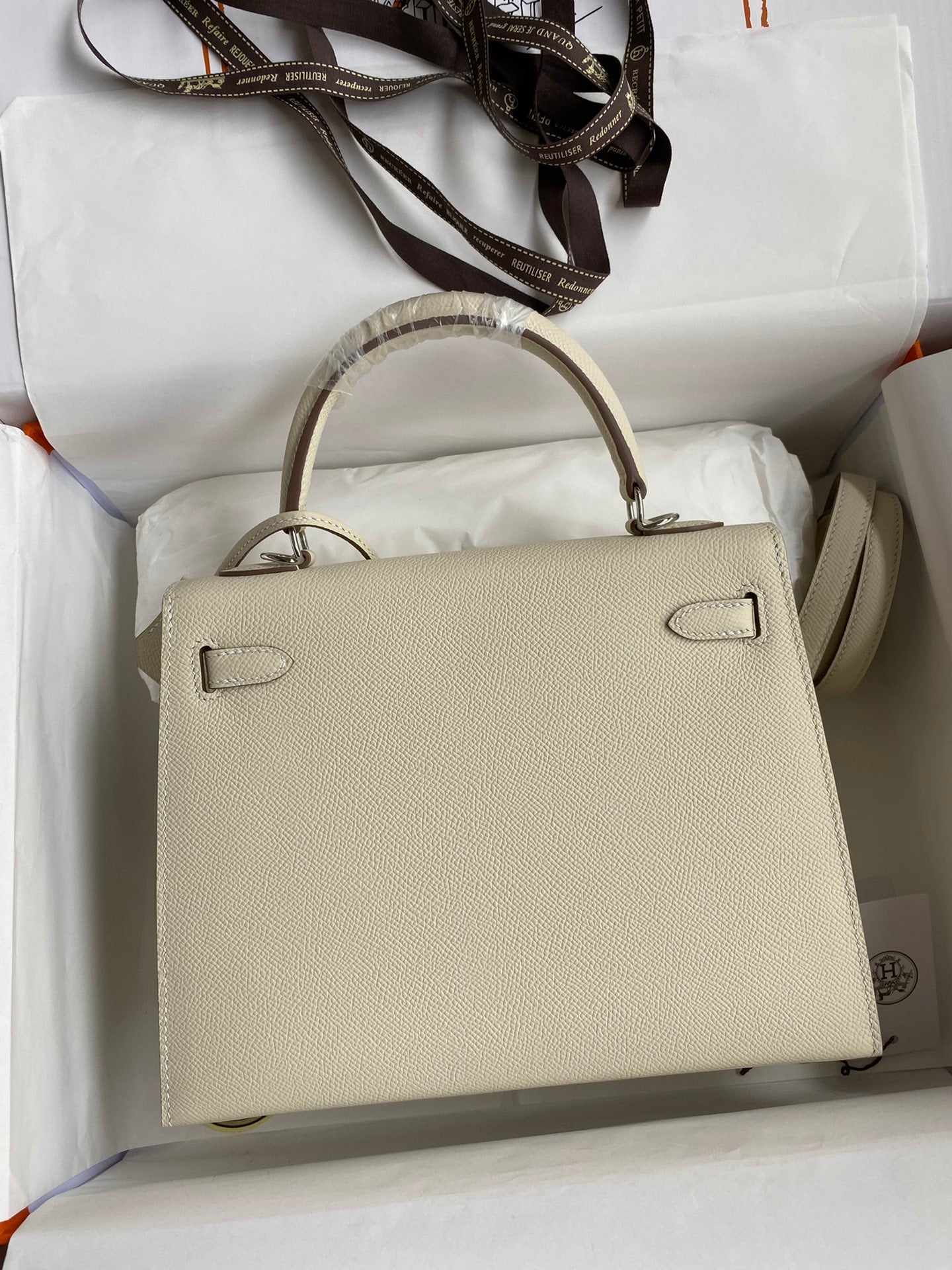 Kelly 25 Epsom Leather Bag - Full Set