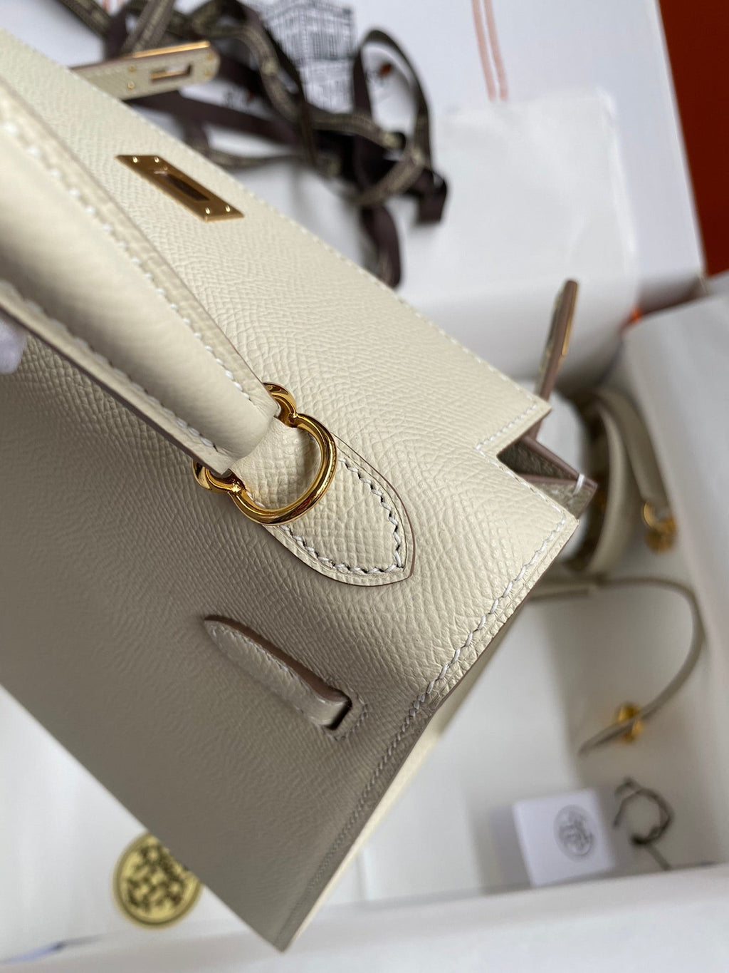 Kelly 25 Epsom Leather Bag - Full Set