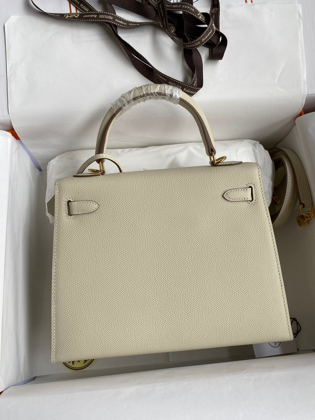 Kelly 25 Epsom Leather Bag - Full Set