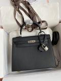Kelly 25 Epsom Leather Bag - Full Set