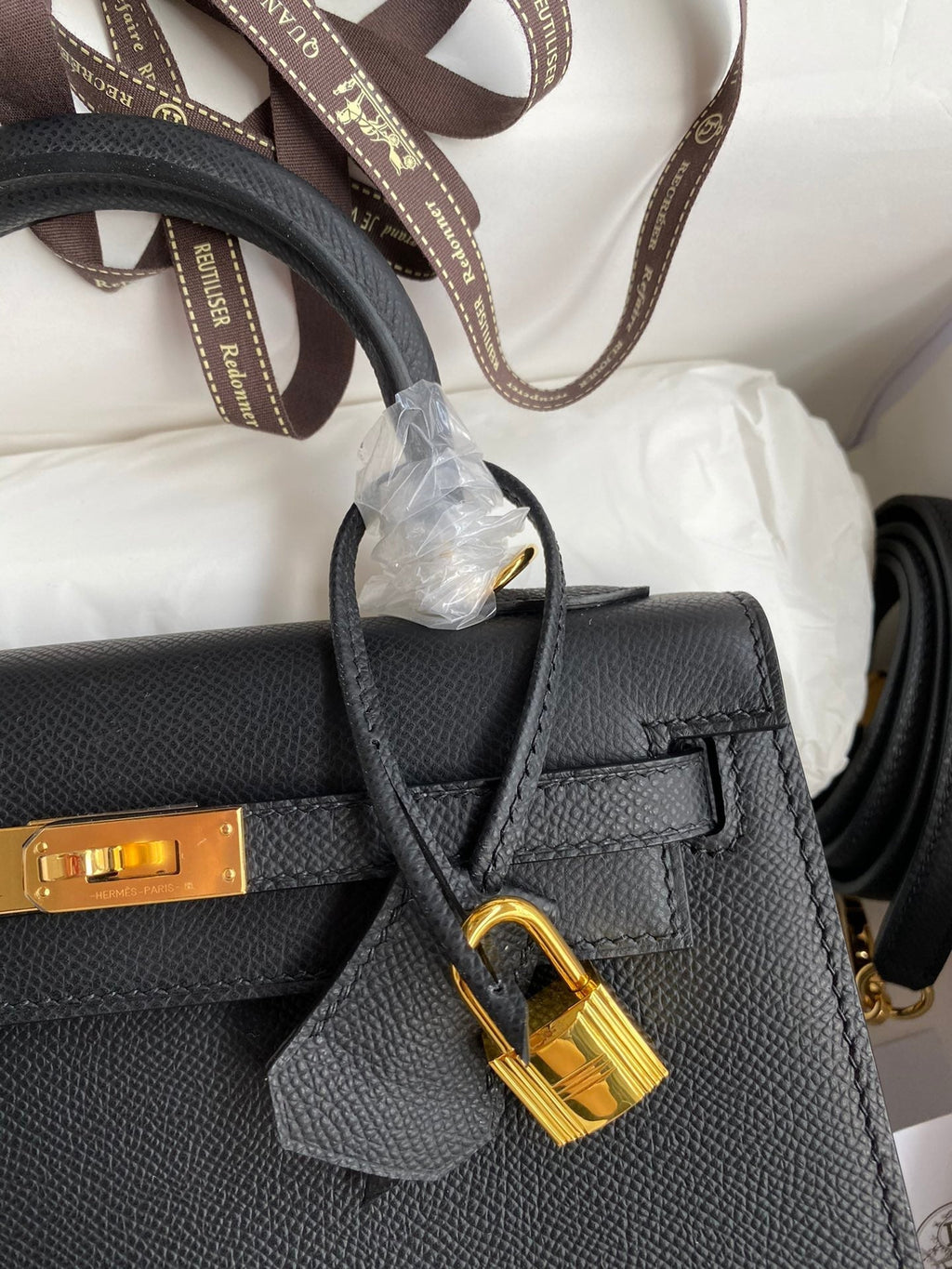 Kelly 25 Epsom Leather Bag - Full Set