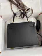 Kelly 25 Epsom Leather Bag - Full Set