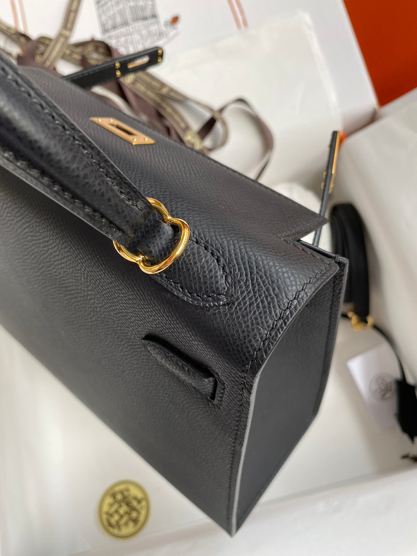 Kelly 25 Epsom Leather Bag - Full Set