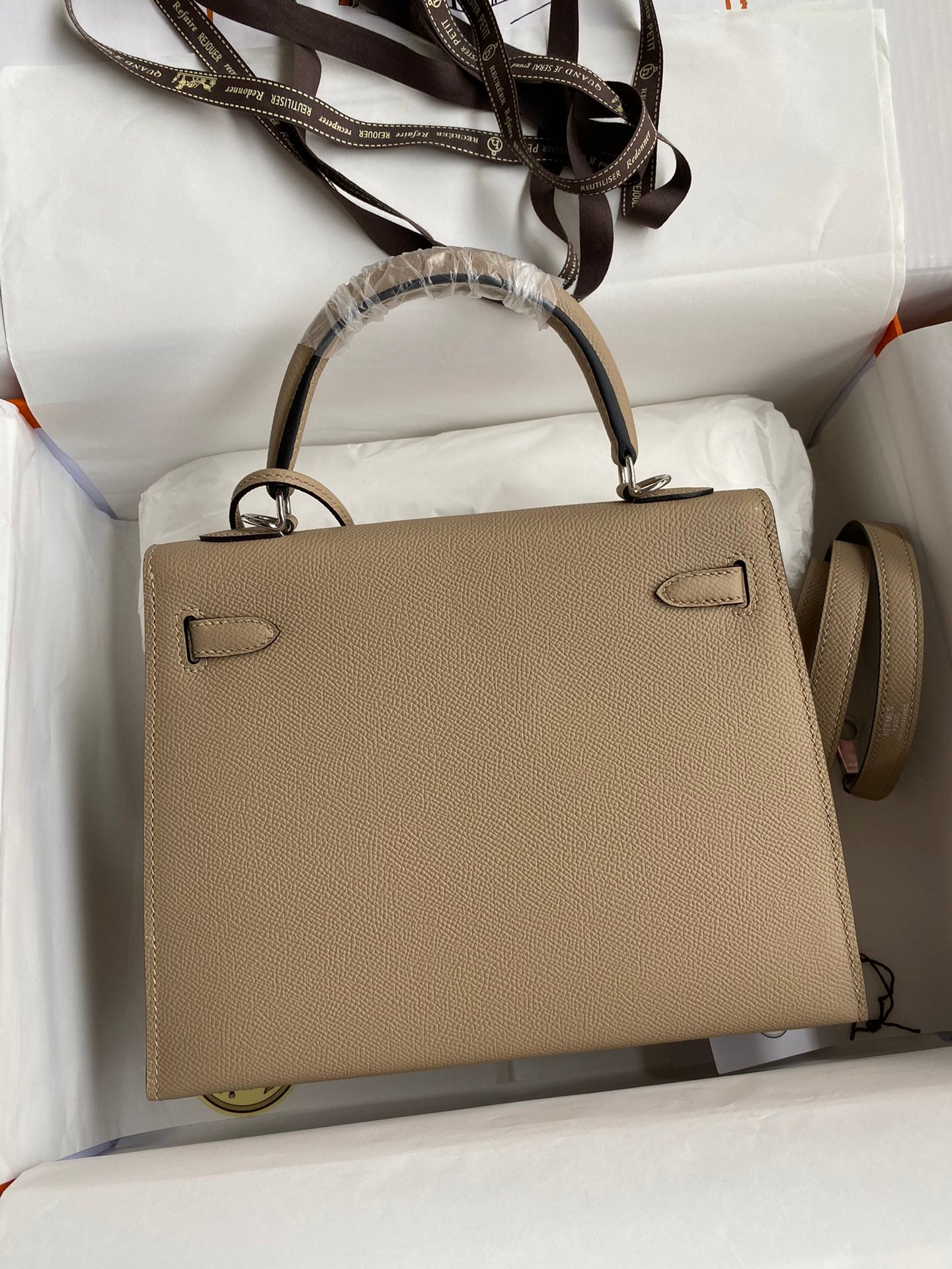 Kelly 25 Epsom Leather Bag - Full Set