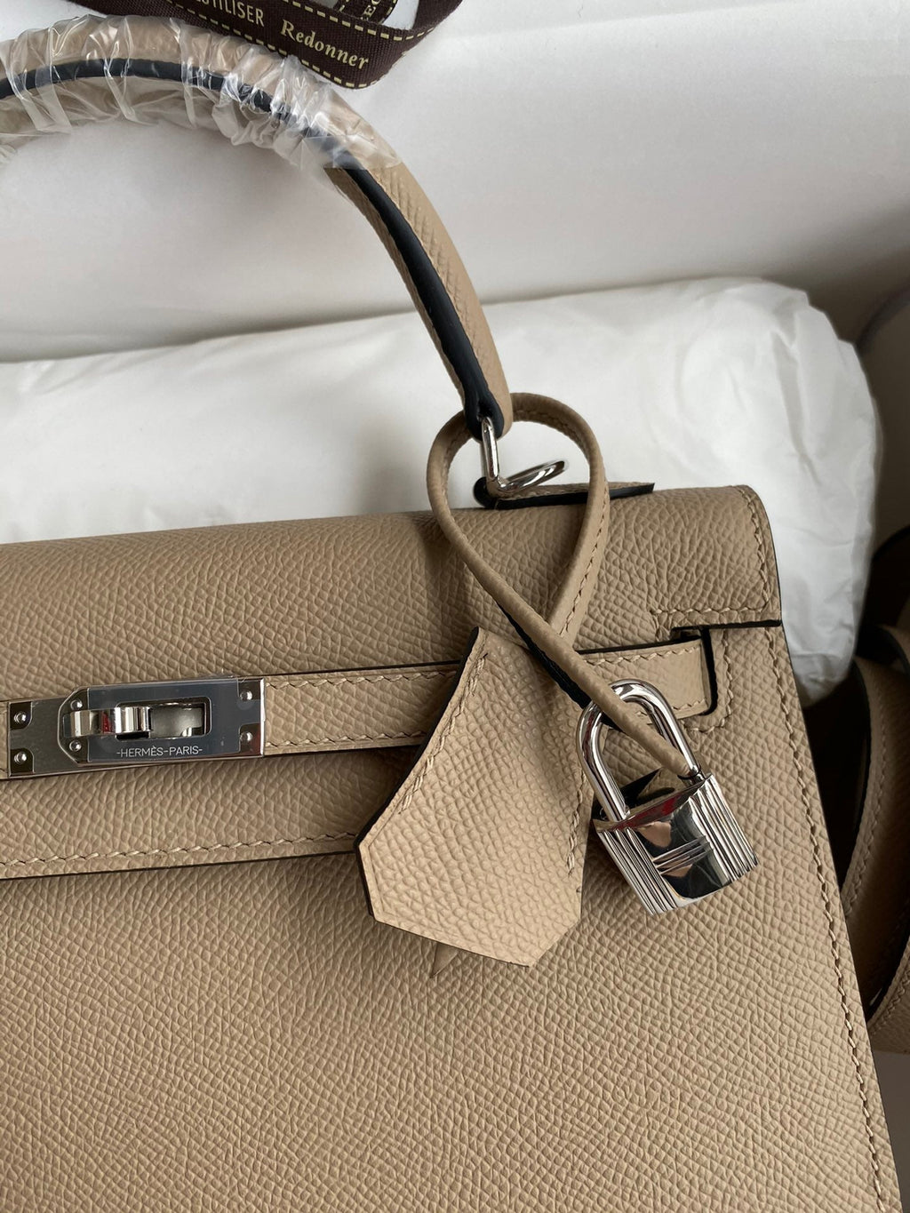 Kelly 25 Epsom Leather Bag - Full Set
