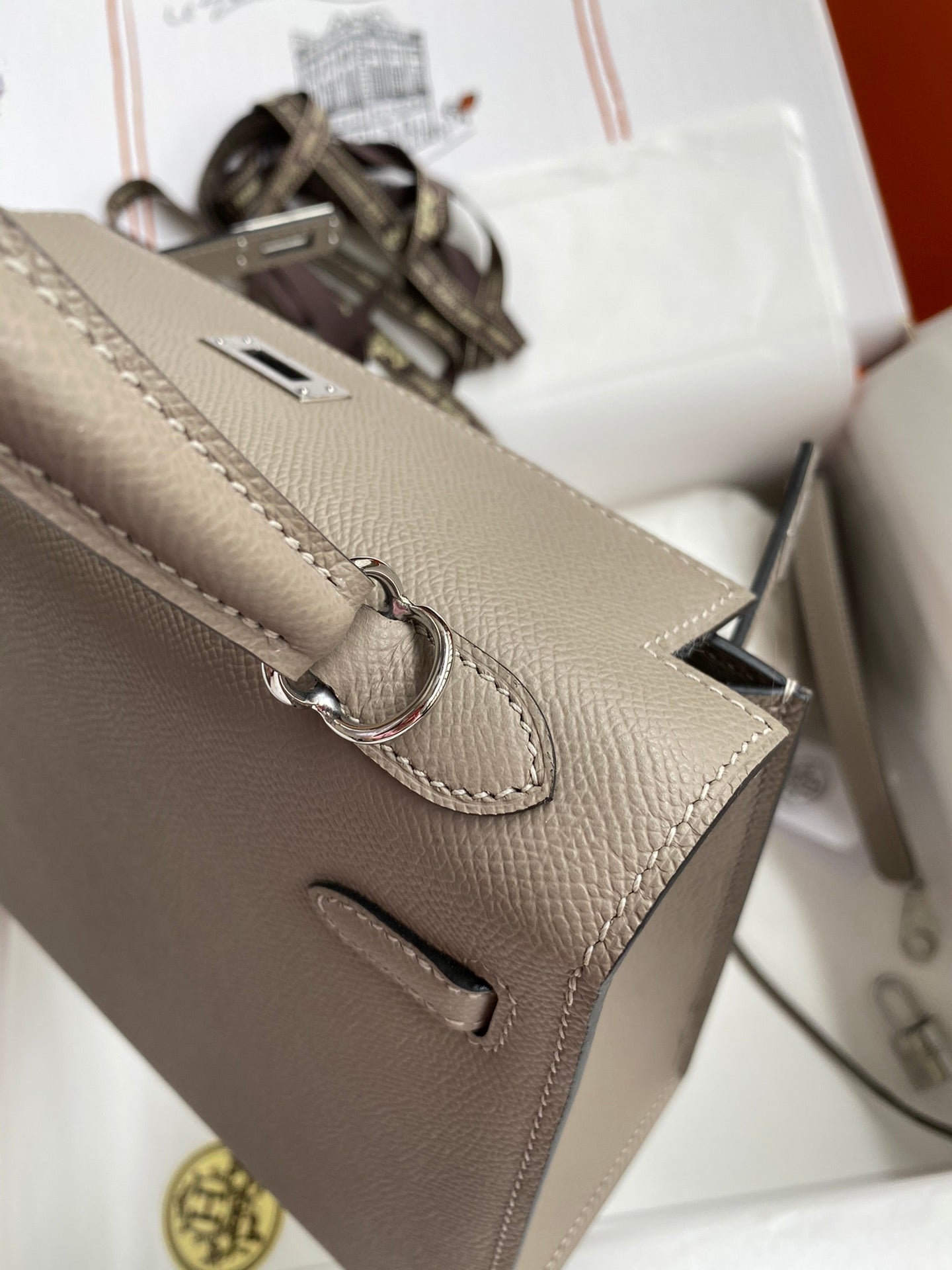 Kelly 25 Epsom Leather Bag - Full Set