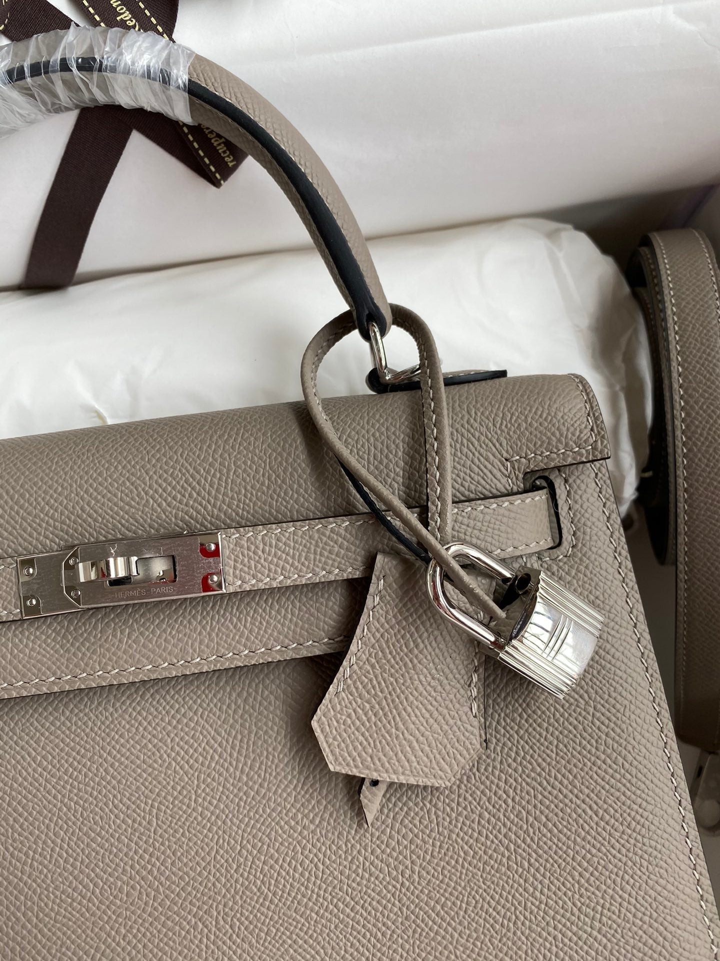 Kelly 25 Epsom Leather Bag - Full Set
