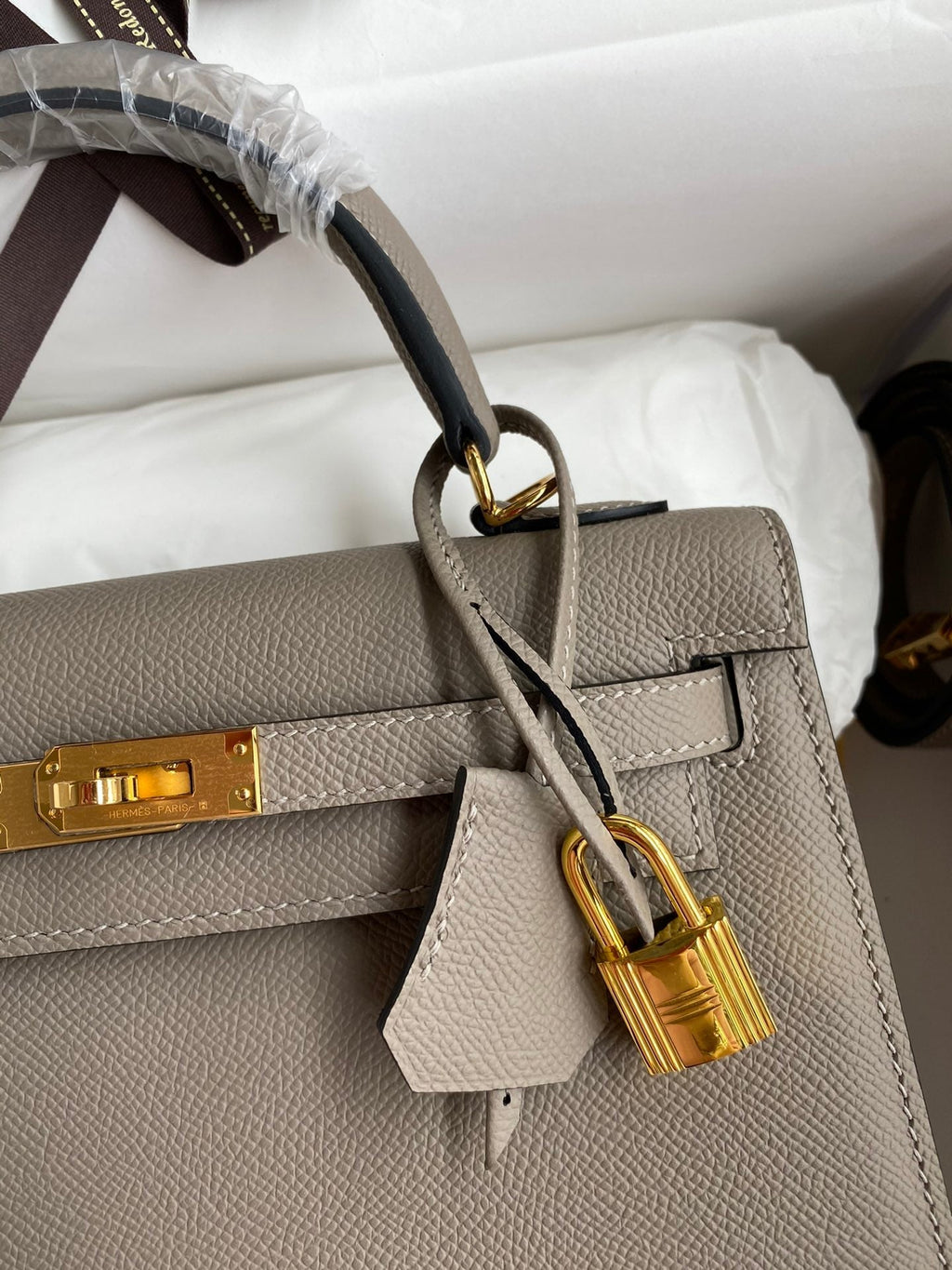 Kelly 25 Epsom Leather Bag - Full Set
