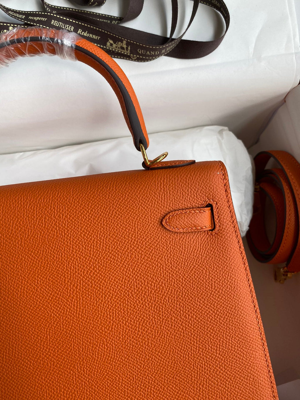 Kelly 25 Epsom Leather Bag - Full Set