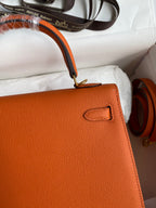 Kelly 25 Epsom Leather Bag - Full Set