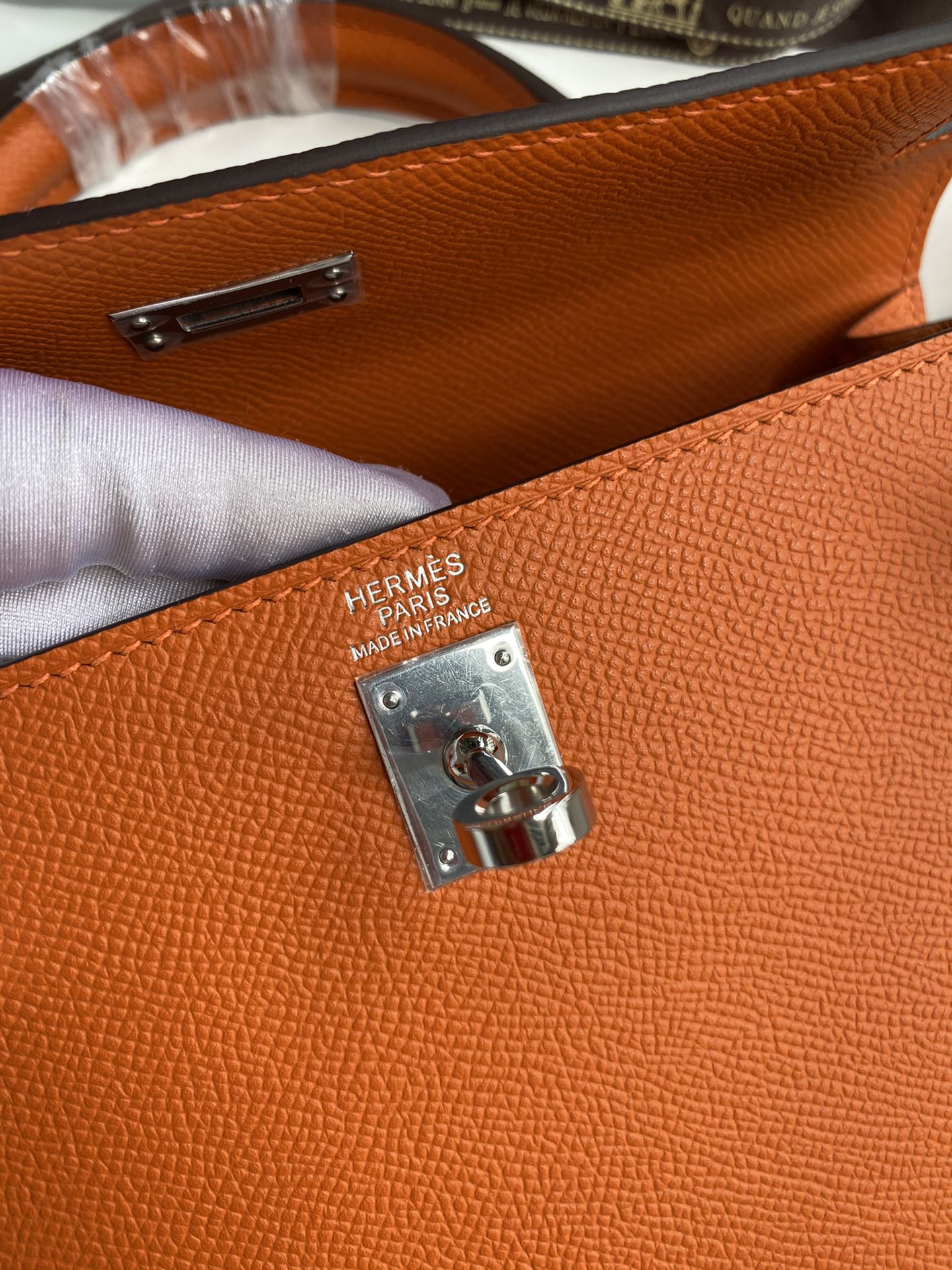Kelly 25 Epsom Leather Bag - Full Set