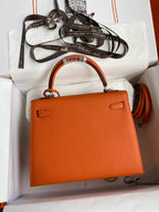 Kelly 25 Epsom Leather Bag - Full Set