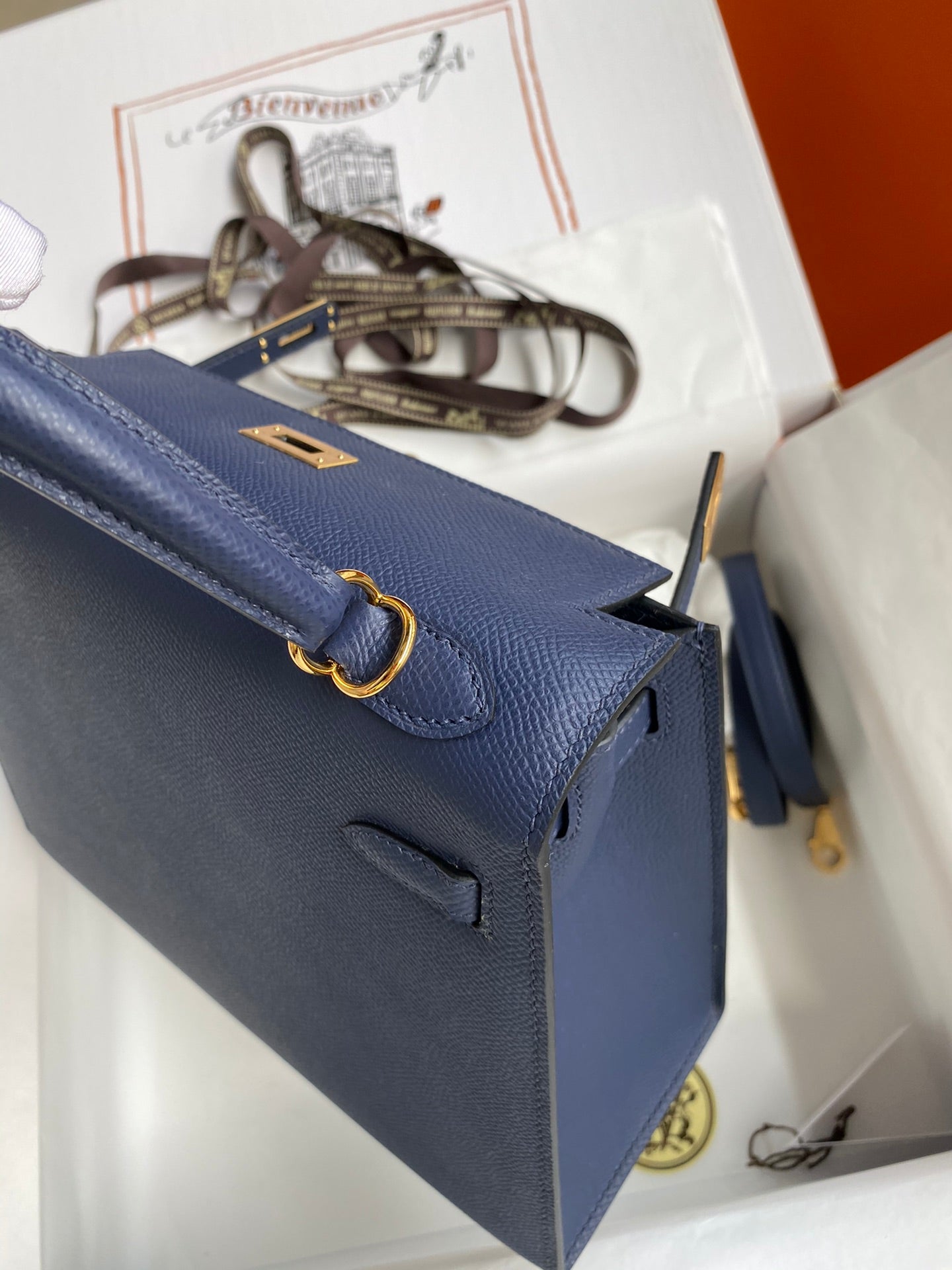 Kelly 25 Epsom Leather Bag - Full Set