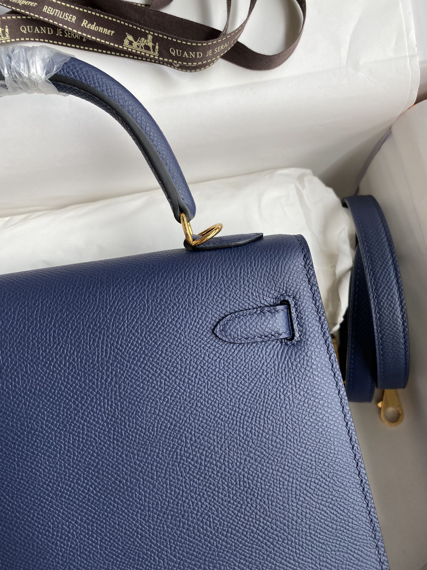 Kelly 25 Epsom Leather Bag - Full Set
