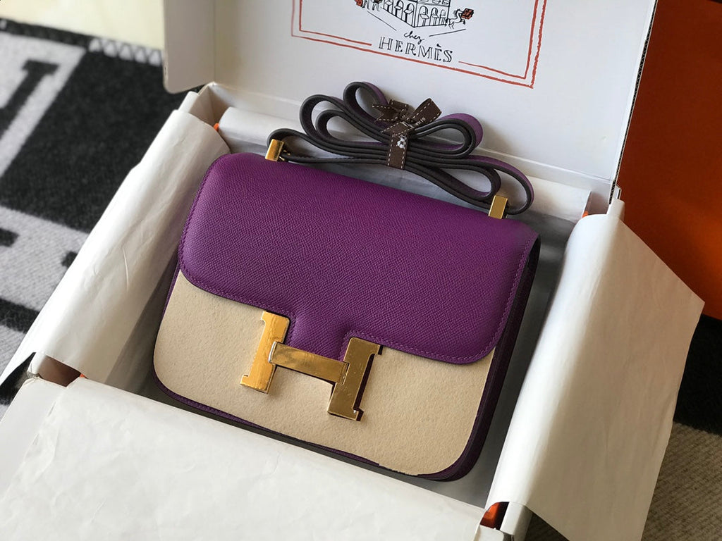 Constance 18 Epsom Leather Bag - Full Set