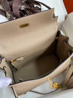 Kelly 25 Togo Leather Bag - Full Set