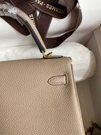 Kelly 25 Togo Leather Bag - Full Set