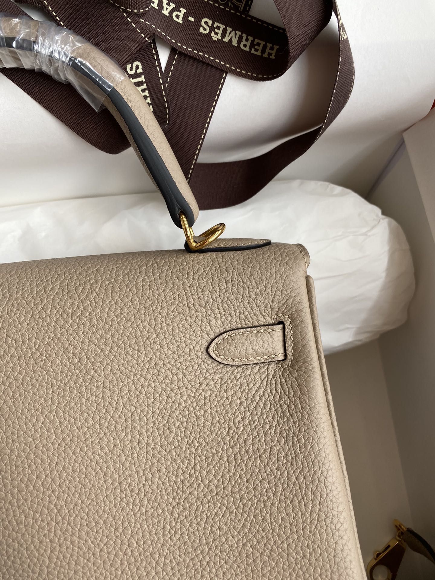 Kelly 25 Togo Leather Bag - Full Set