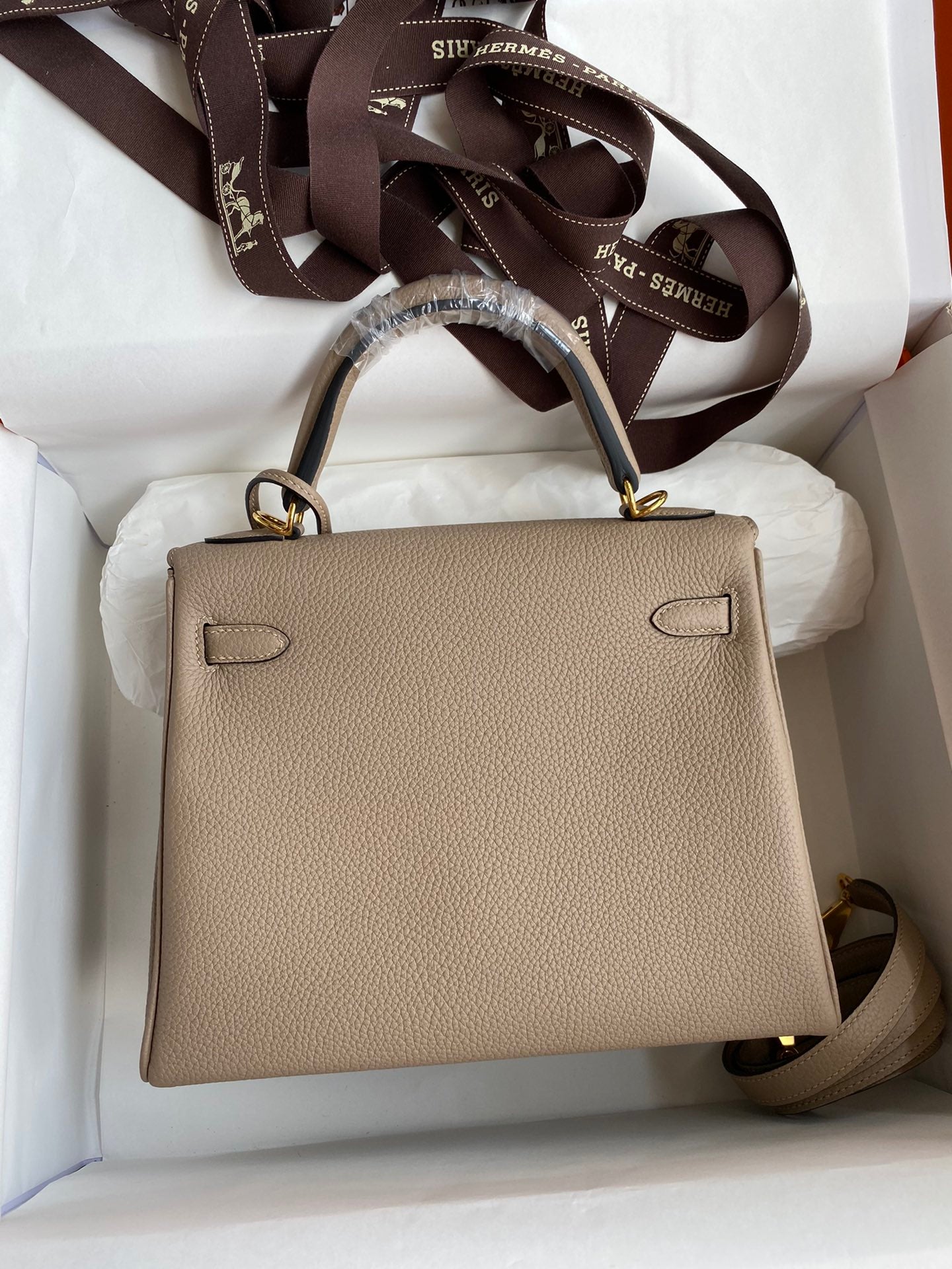 Kelly 25 Togo Leather Bag - Full Set