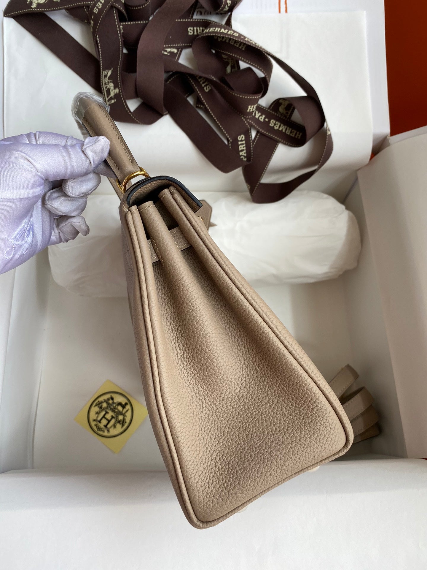 Kelly 25 Togo Leather Bag