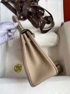 Kelly 25 Togo Leather Bag - Full Set