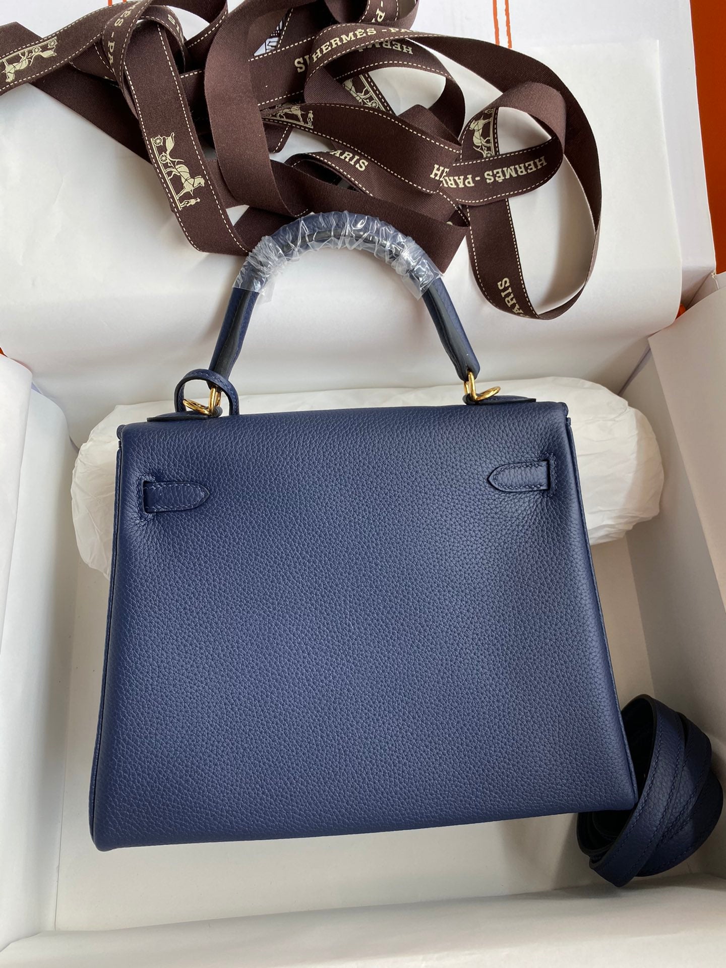 Kelly 25 Togo Leather Bag - Full Set