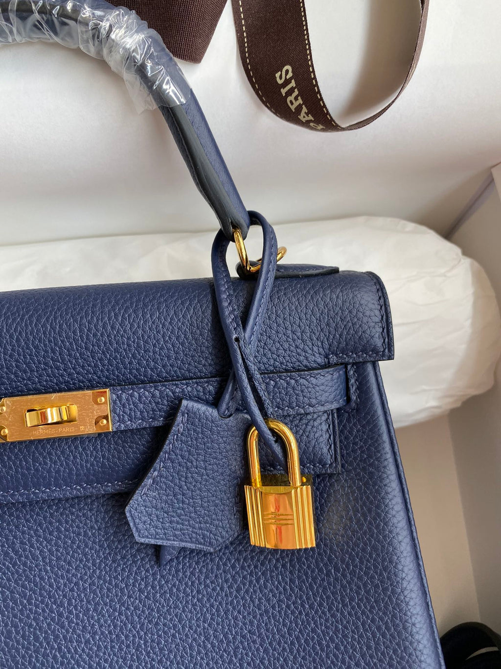Kelly 25 Togo Leather Bag - Full Set