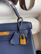Kelly 25 Togo Leather Bag - Full Set