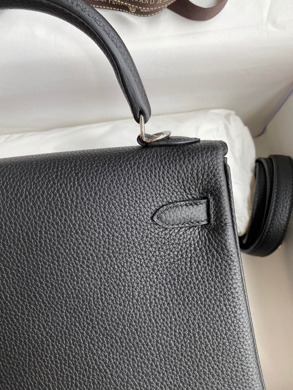 Kelly 25 Togo Leather Bag - Full Set