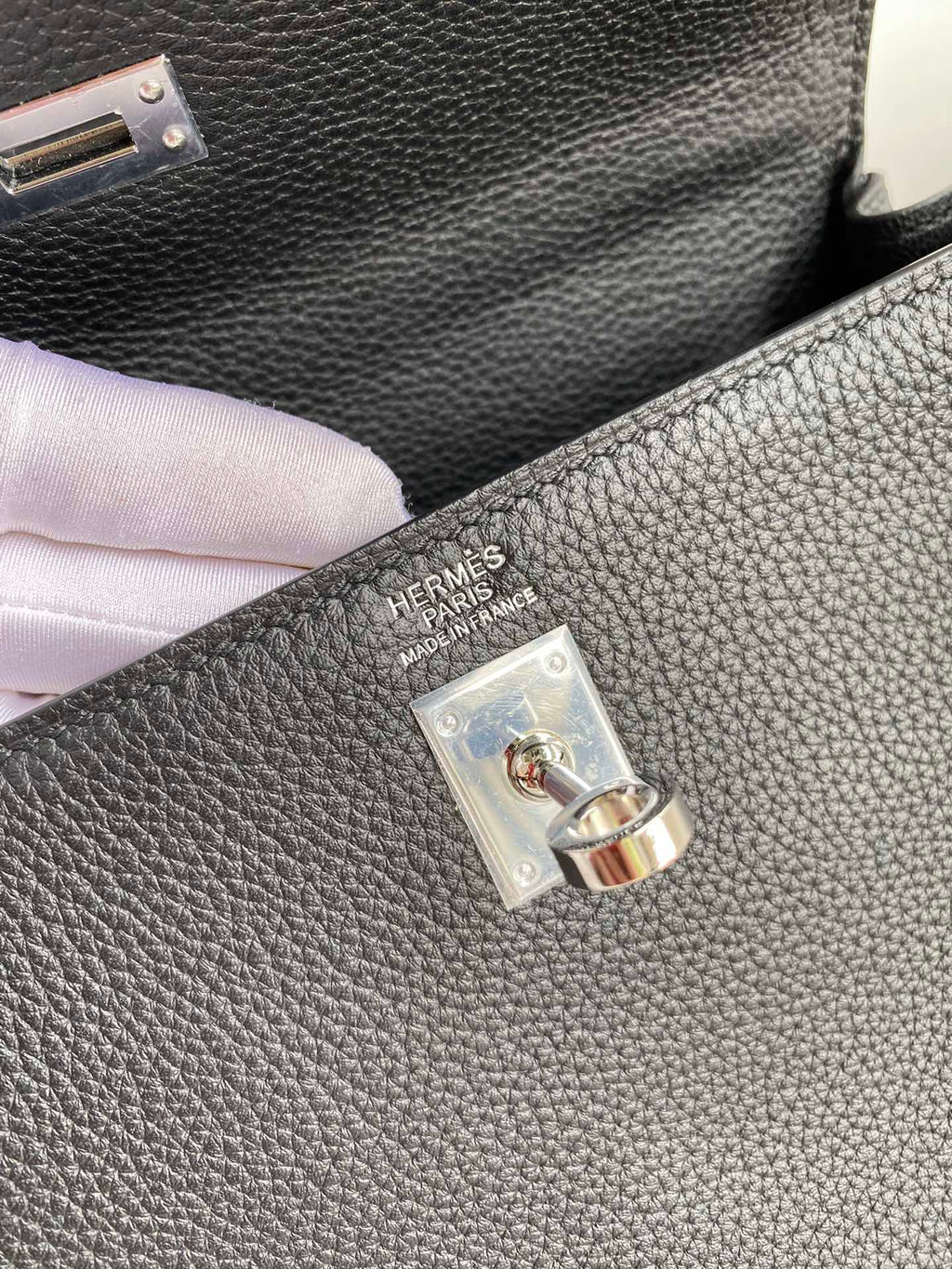 Kelly 25 Togo Leather Bag - Full Set