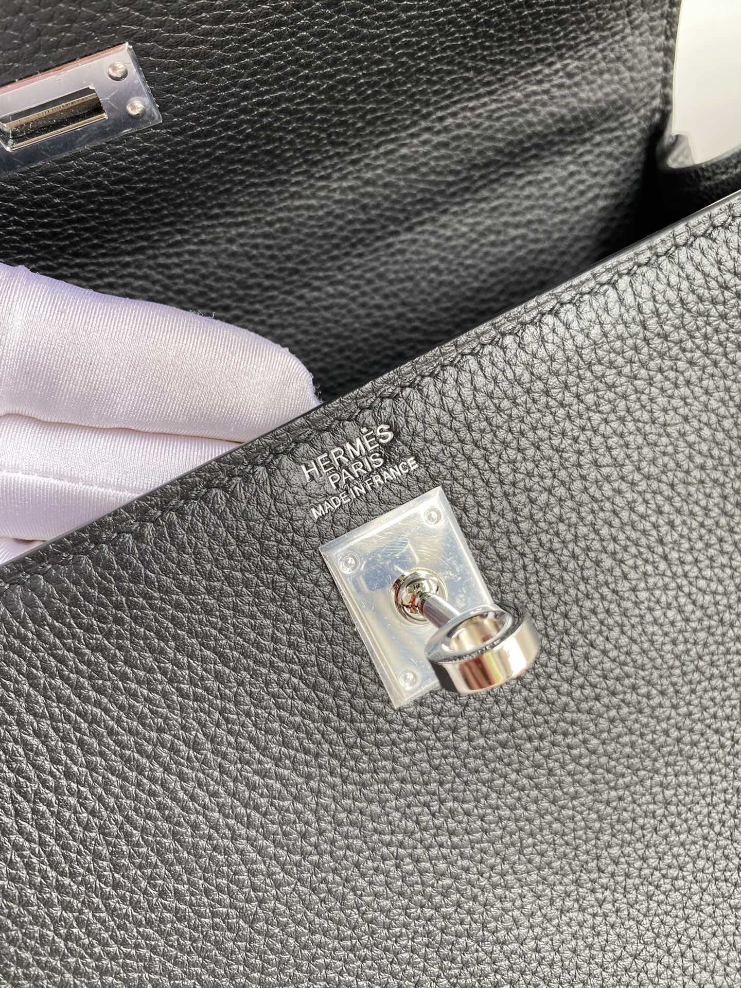 Kelly 25 Togo Leather Bag - Full Set