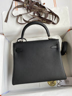 Kelly 25 Togo Leather Bag - Full Set