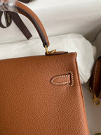 Kelly 25 Togo Leather Bag - Full Set