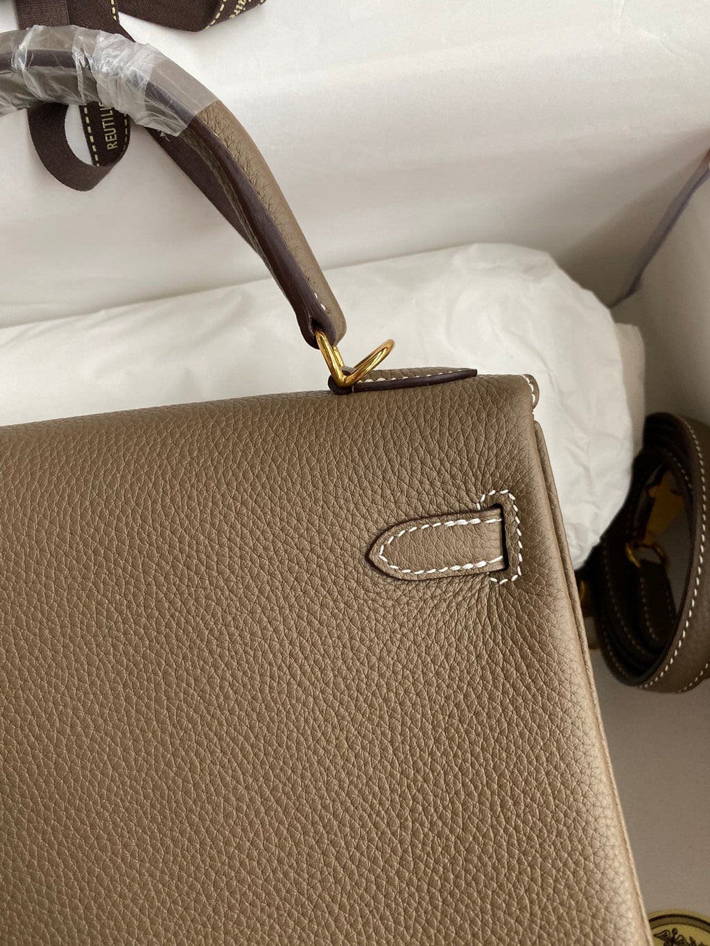 Kelly 25 Togo Leather Bag - Full Set