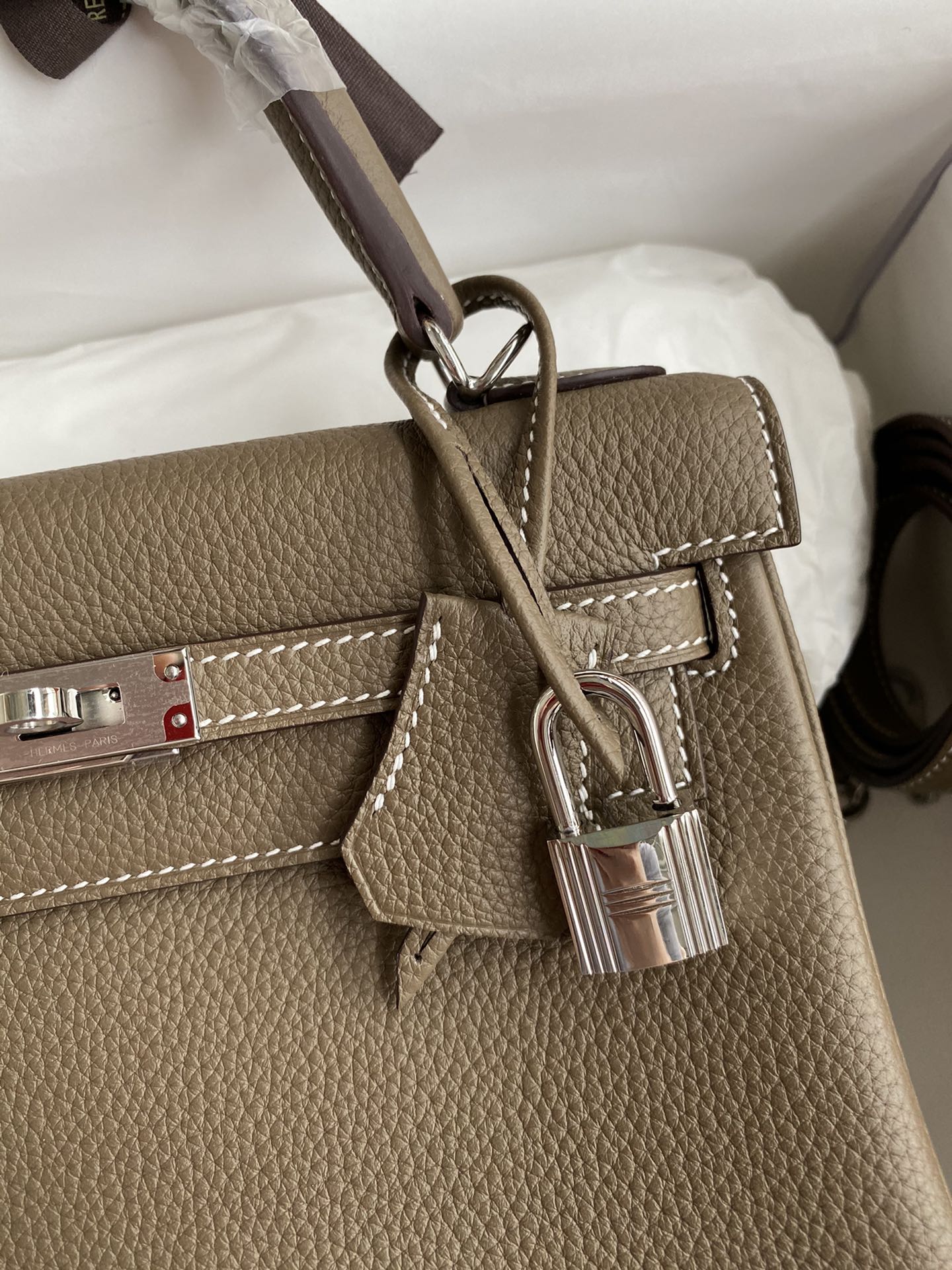 Kelly 25 Togo Leather Bag - Full Set
