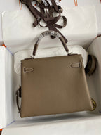 Kelly 25 Togo Leather Bag - Full Set
