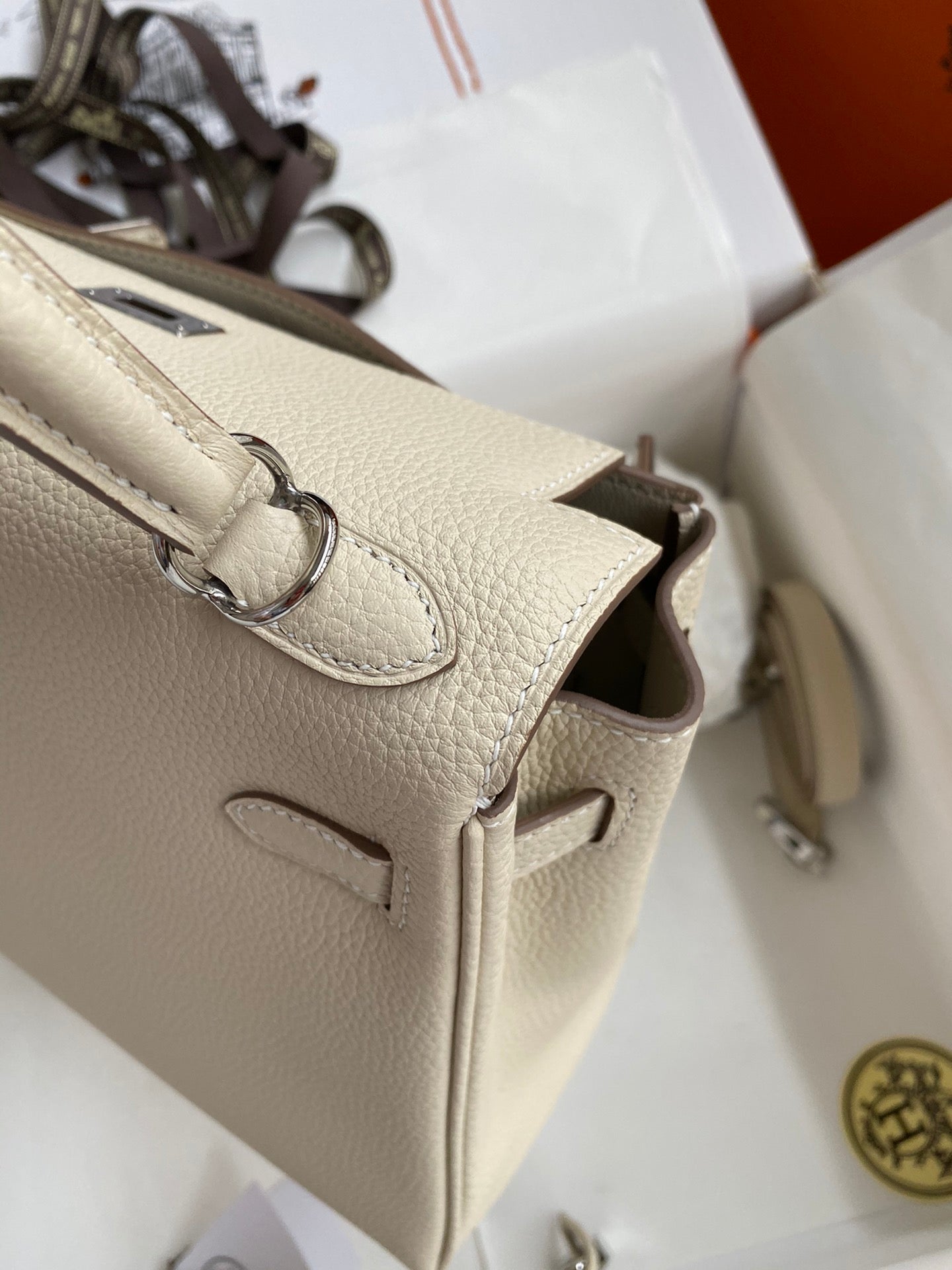 Kelly 25 Togo Leather Bag - Full Set