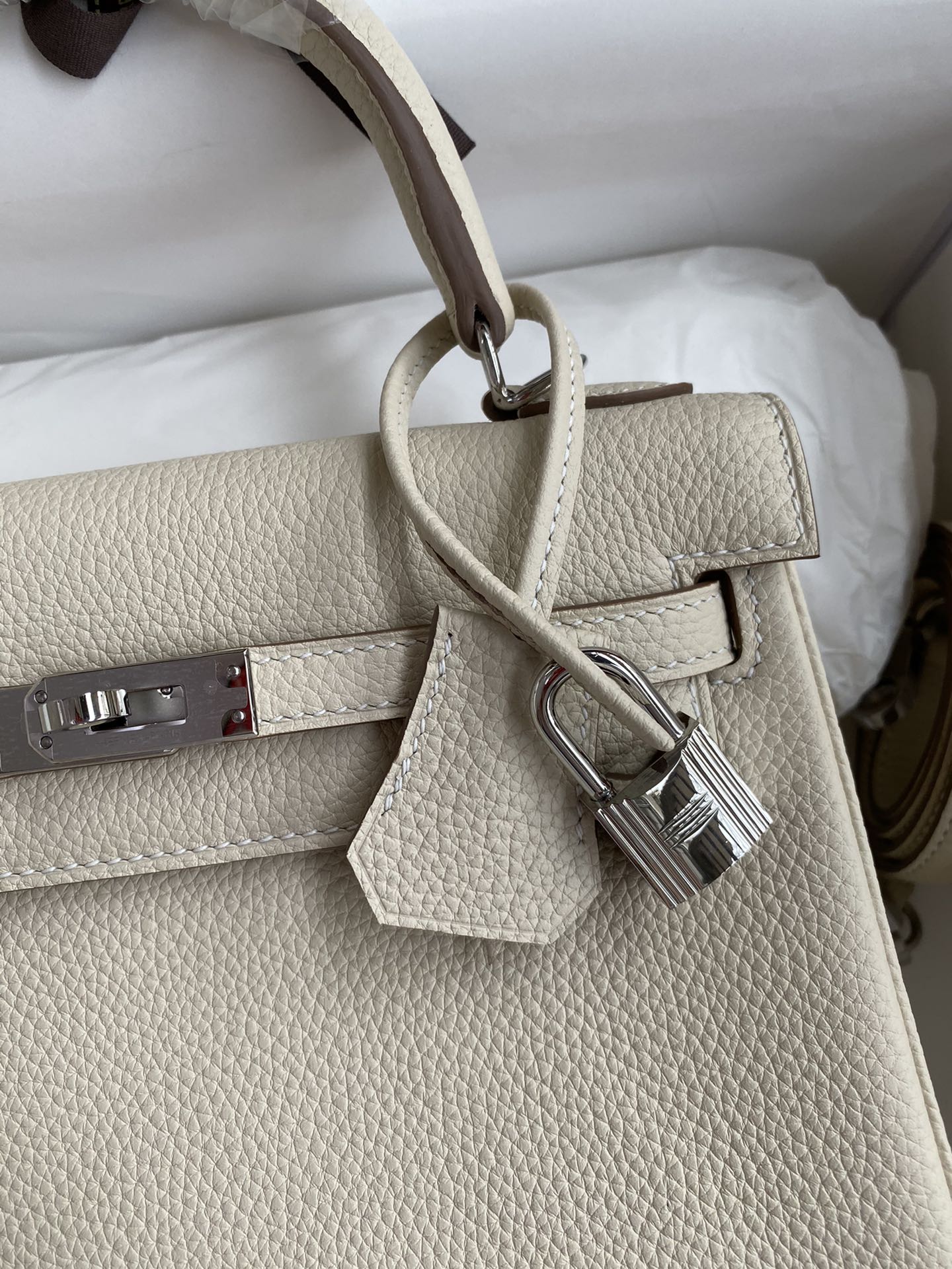 Kelly 25 Togo Leather Bag - Full Set