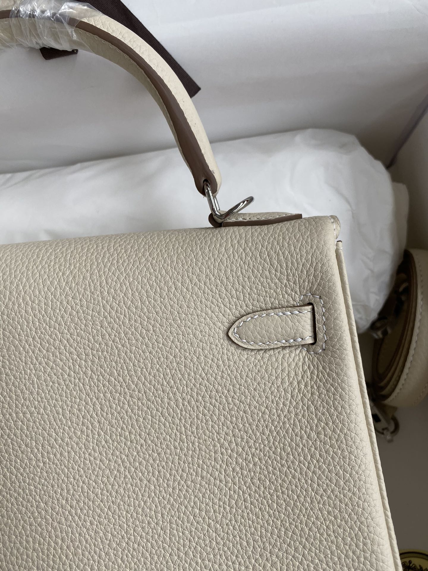 Kelly 25 Togo Leather Bag - Full Set