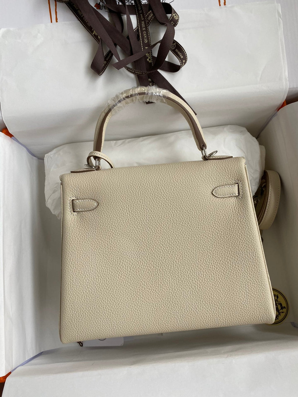 Kelly 25 Togo Leather Bag - Full Set