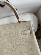 Kelly 25 Togo Leather Bag - Full Set