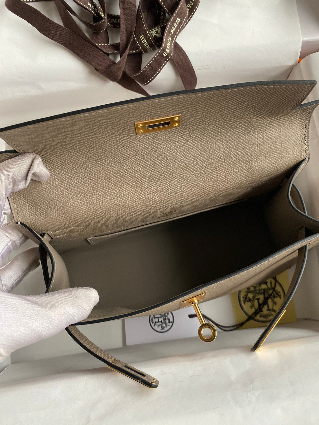 Mini Kelly 22cm Epsom Leather Handbag