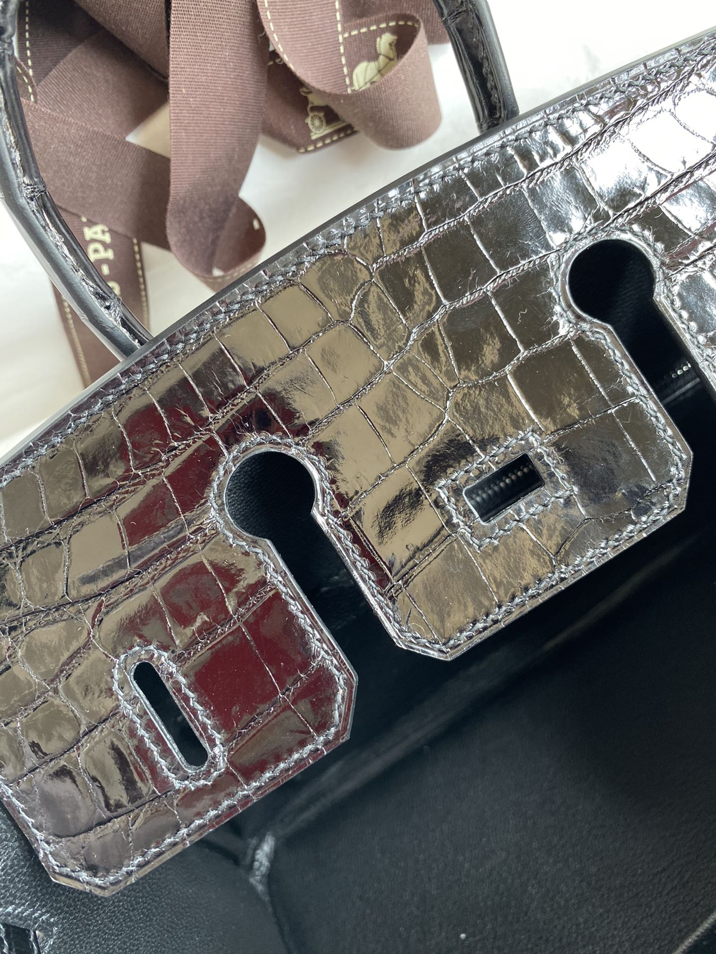 Birkin 25 Alligator Leather Bag