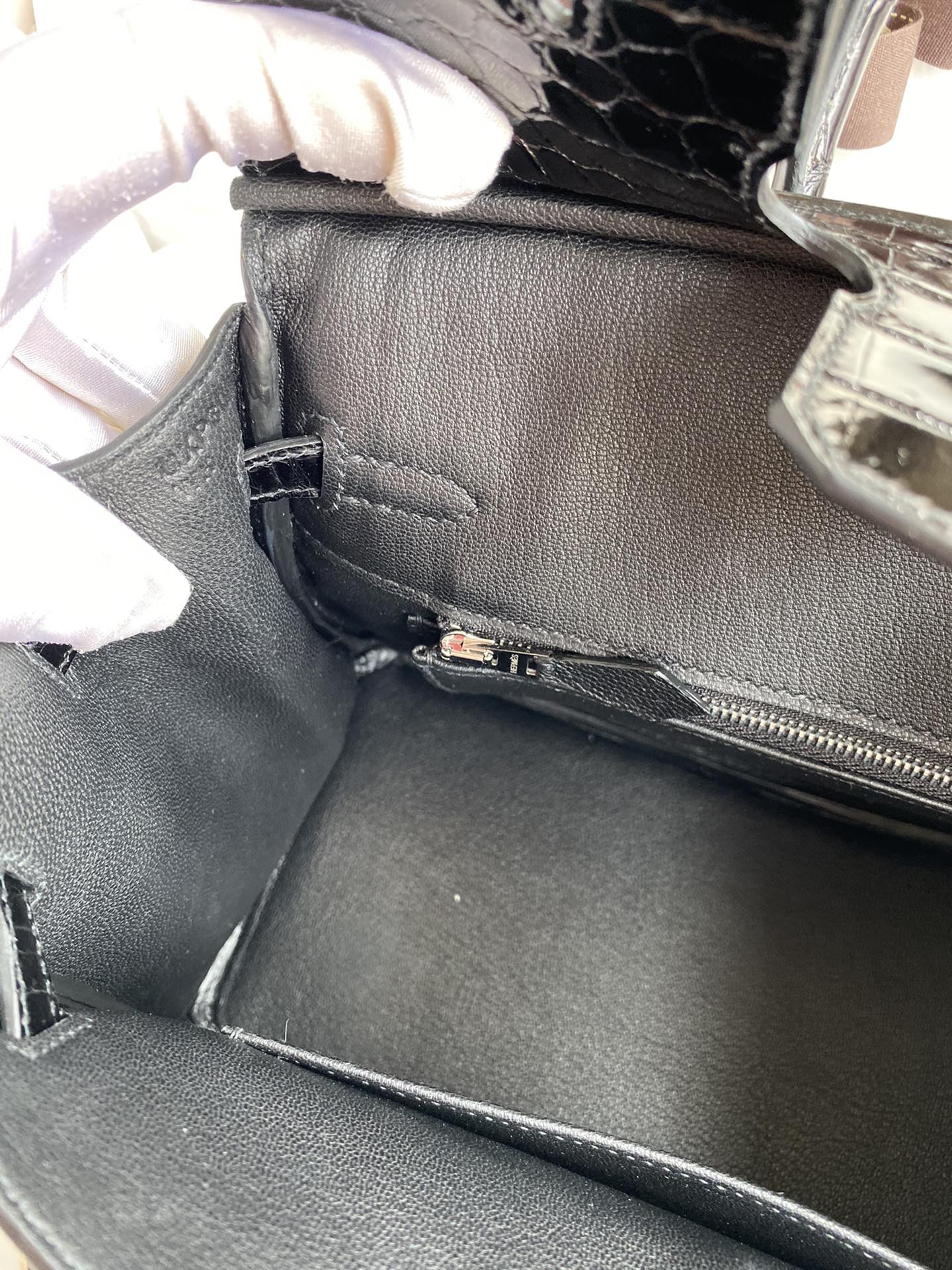 Birkin 25 Alligator Leather Bag