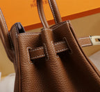 Birkin 25 Togo Leather Bag - Full Set