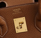 Birkin 25 Togo Leather Bag - Full Set
