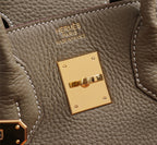 Birkin 25 Togo Leather Bag - Full Set