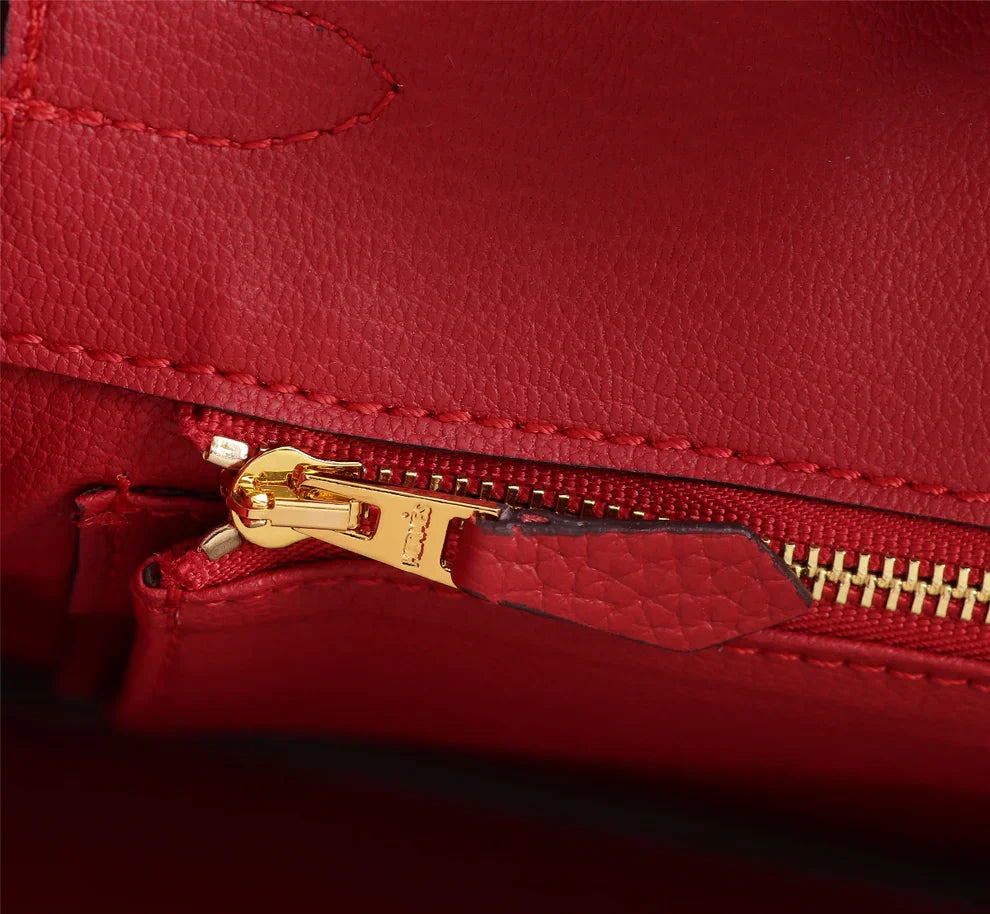 Birkin 25 Togo Leather Bag - Full Set