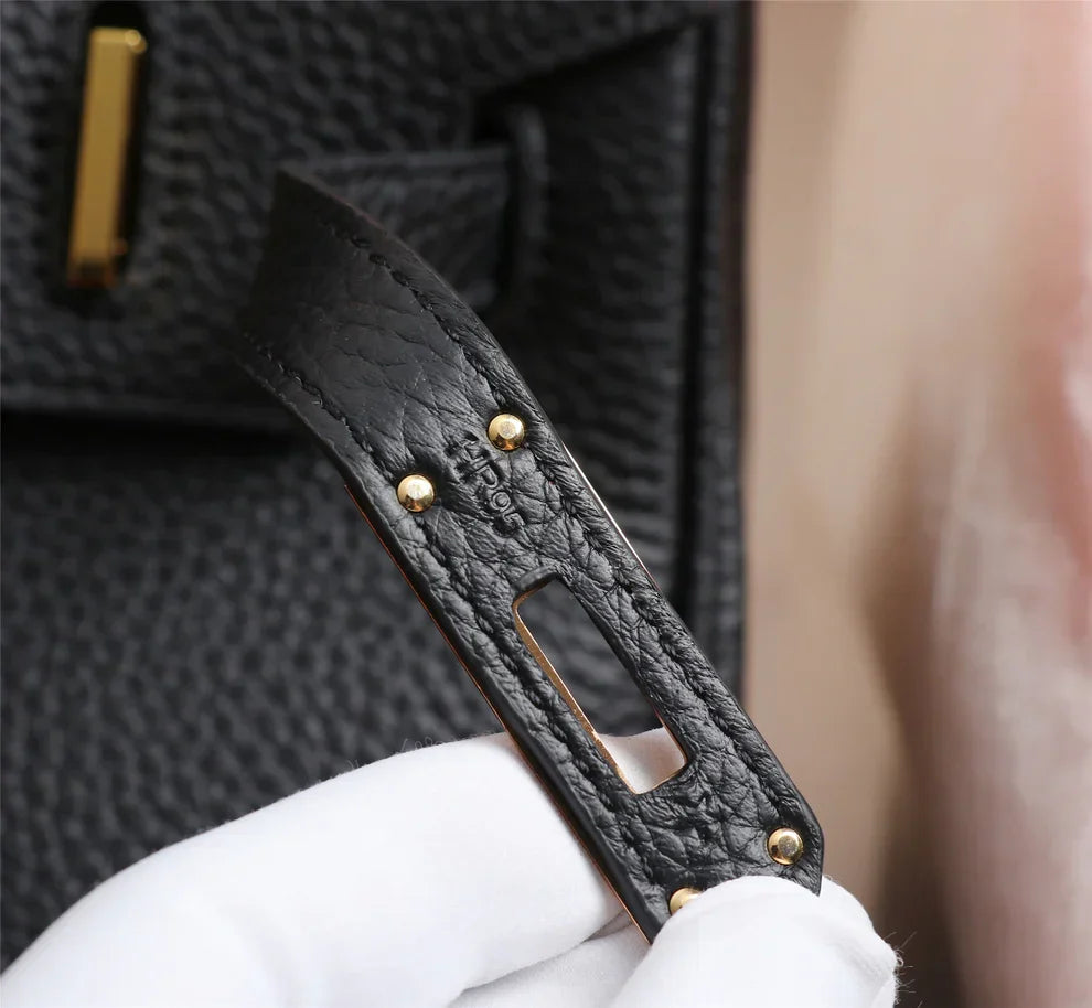 Birkin 25 Togo Leather Bag - Full Set